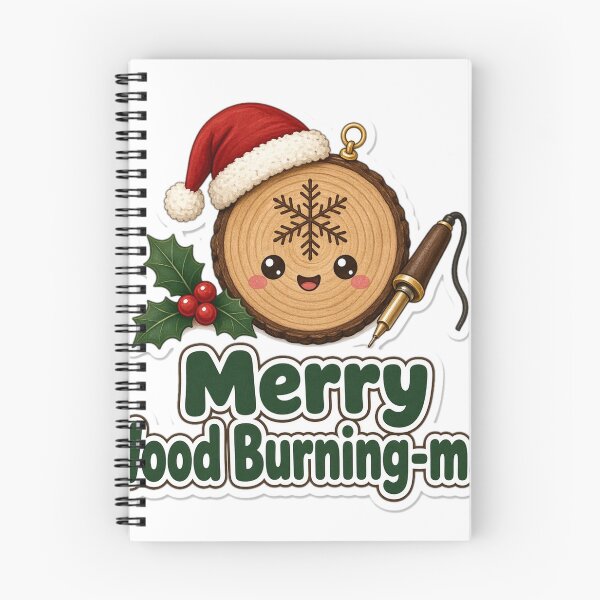 Item preview, Wood Burning Christmas Merry Wood Burning-mas Gift designed and sold by Soft Merch.