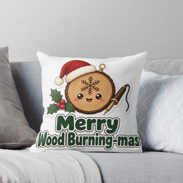 Item preview, Wood Burning Christmas Merry Wood Burning-mas Gift designed and sold by Soft Merch.