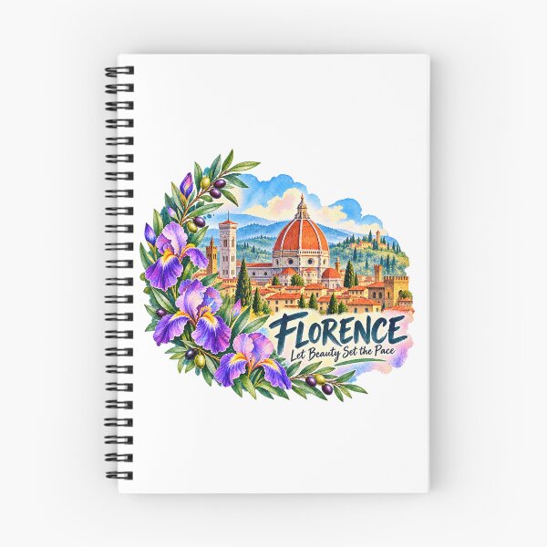 Item preview, Florence Cathedral Dome Floral Watercolor designed and sold by skyartdesign.