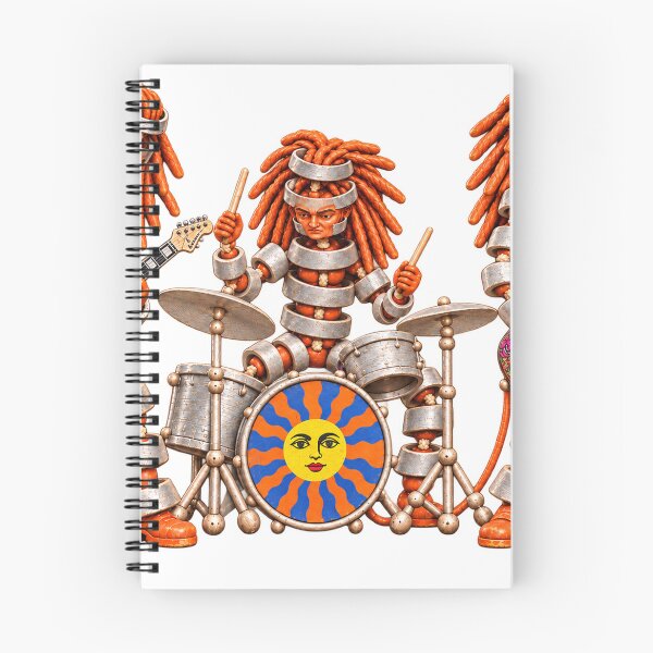 Item preview, Orange Dreadlock Robot Rock Band designed and sold by Slyfish.