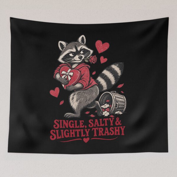 Item preview, Single Salty And Slightly Trashy Raccoon designed and sold by HeleneKarlsen.