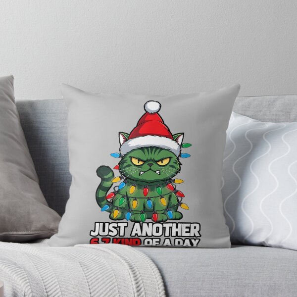 Item preview, Bad Cat Christmas Lights Bah Humbug 6 7 Meme Gen Z Xmas designed and sold by mjohnson9.