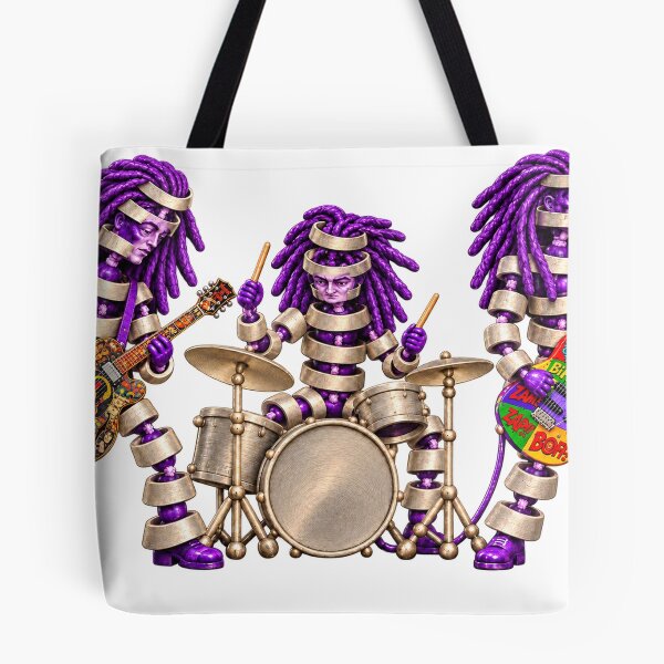 Item preview, Purple Dreadlock Robot Rock Trio designed and sold by Slyfish.