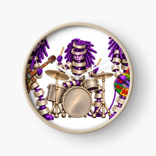 Item preview, Purple Dreadlock Robot Rock Trio designed and sold by Slyfish.