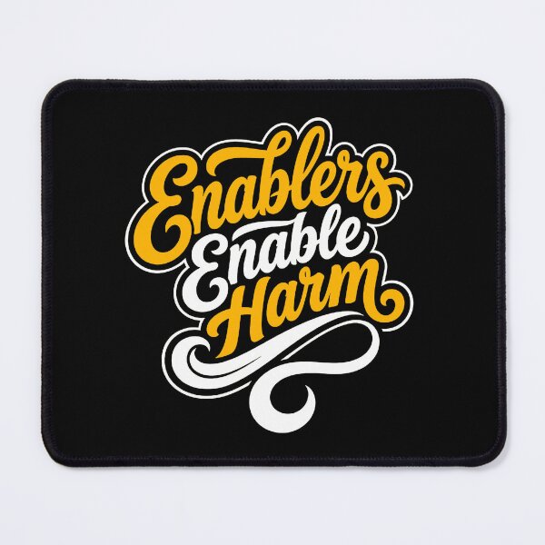 Item preview, Enablers Enable Harm Narcissistic Abuse Recovery Retro Typography designed and sold by QuirkyGuacamole.