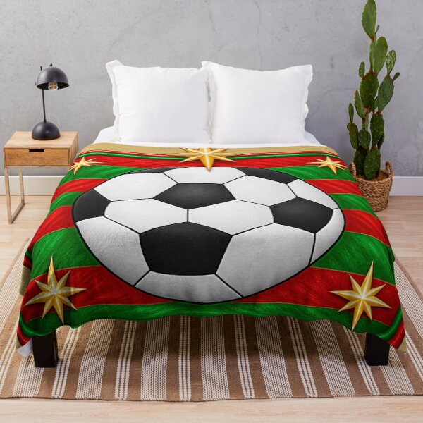 Item preview, Christmas Soccer Ball Emblem – Red and Green Holiday designed and sold by annenambiro.