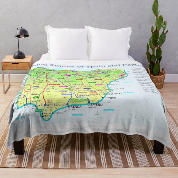 Item preview, Map of Camino de Santiago Routes in Spain and Portugal designed and sold by Inspiring Maps.