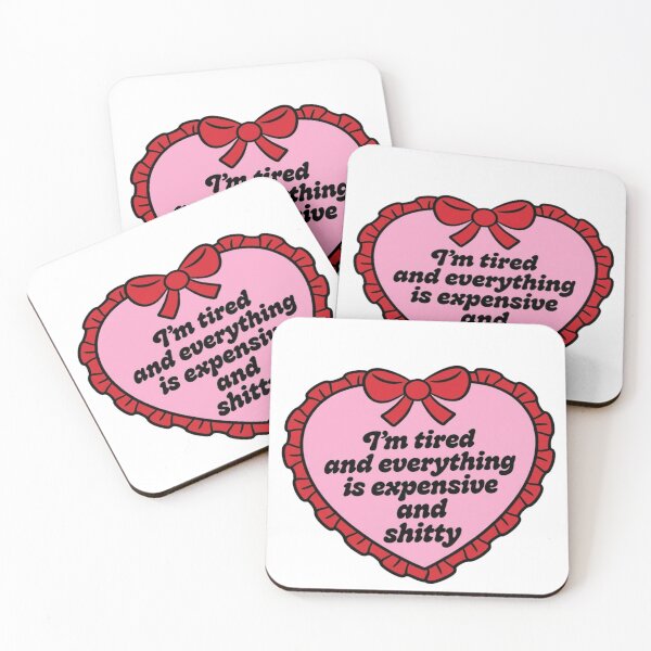 Item preview, Im Tired And Everything Is Expensive And Shitty Heart designed and sold by EbasiMolynex.