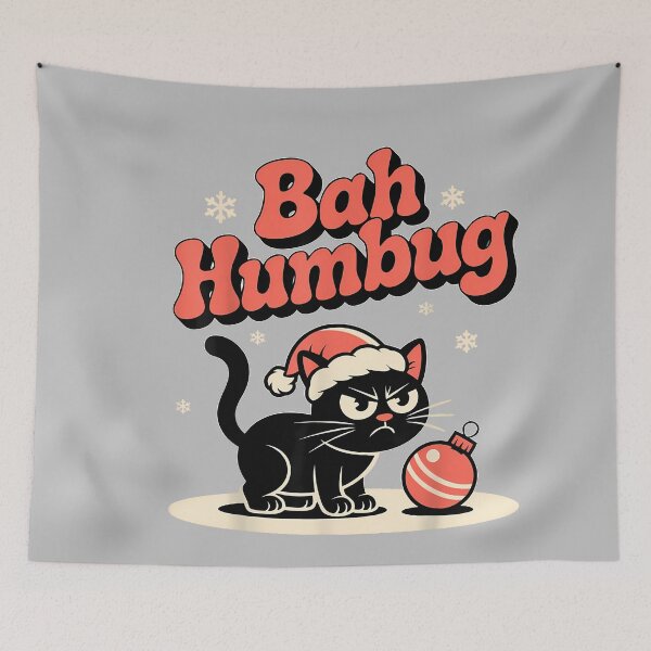 Item preview, Bah Humbug Funny Bad Cat Christmas Hater Cat Lover Xmas_2 designed and sold by mjohnson9.
