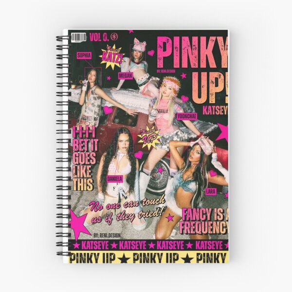 Item preview, KATSEYE Pinky Up Magazine Cover Poster Art designed and sold by yuennbunn.