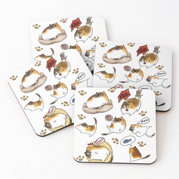 Item preview, Calico Cat Chaos Club - Funny Cat Doodles designed and sold by LionCandy77.