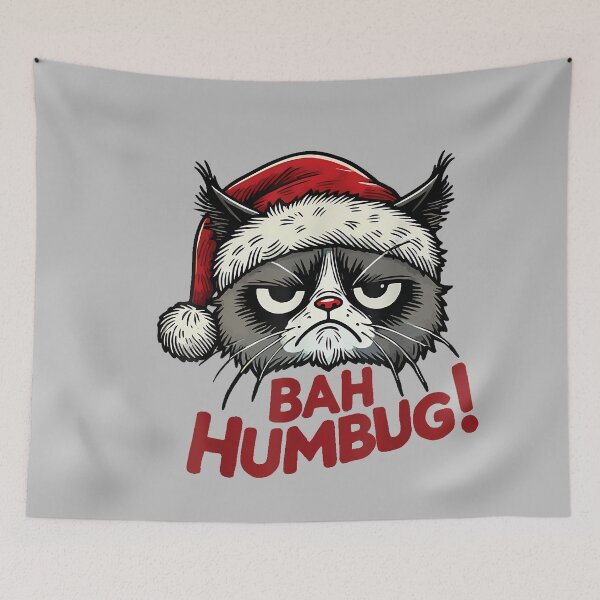 Item preview, Bah Humbug Funny Bad Cat Christmas Hater Cat Lover Xmas_4 designed and sold by mjohnson9.