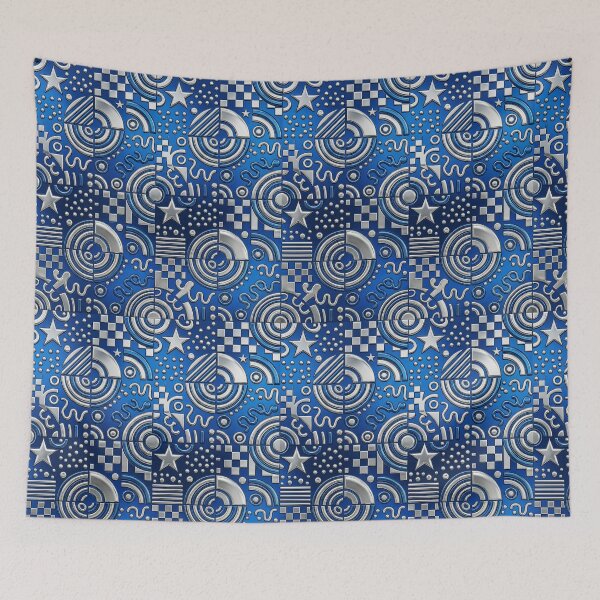 Item preview, Metallic Blue & Silver designed and sold by FunFitsFactory.