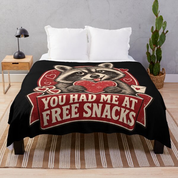 Item preview, Cute Raccoon Free Snacks Valentine Graphic designed and sold by HeleneKarlsen.