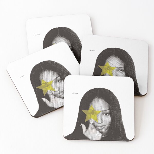 Item preview, KATSEYE Manon Yellow Star Halftone Portrait designed and sold by yuennbunn.