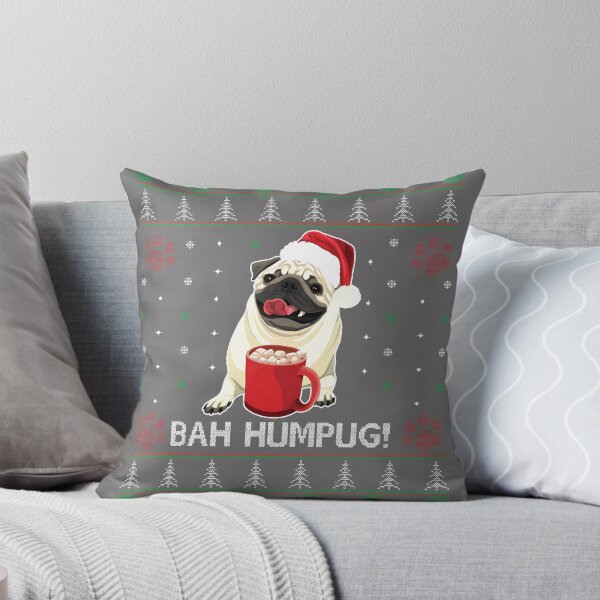 Item preview, Bah Humpug Funny Pug Cute Dog Lover Ugly Christmas Sweater designed and sold by KristineLi.