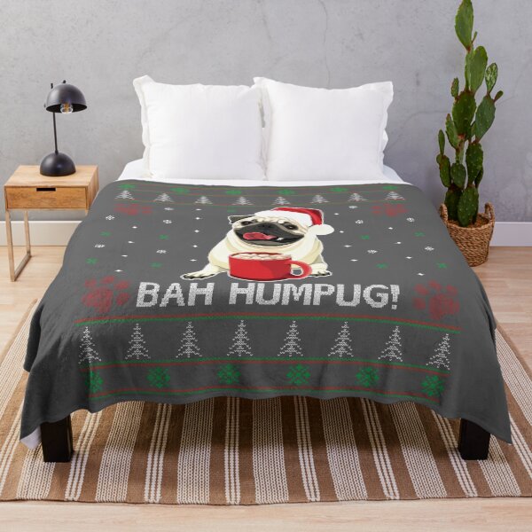 Item preview, Bah Humpug Funny Pug Cute Dog Lover Ugly Christmas Sweater designed and sold by KristineLi.