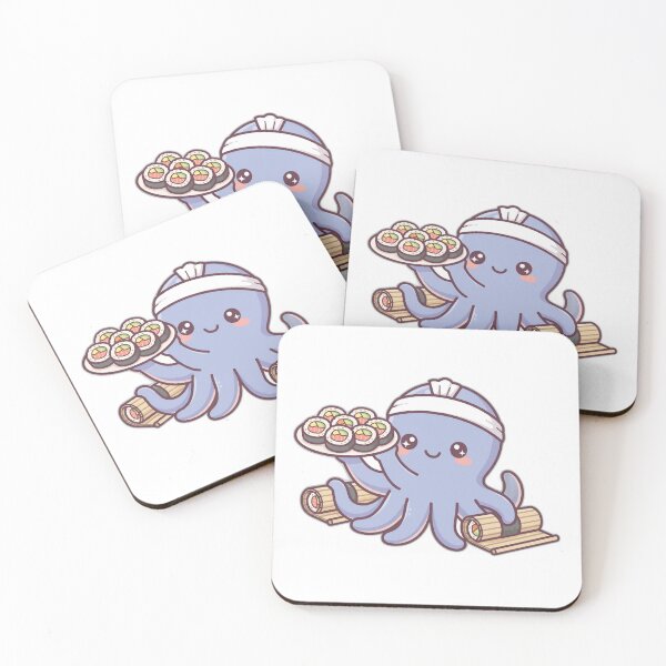 Item preview, Cute Octopus Sushi Chef designed and sold by The Cozy Critter Club.