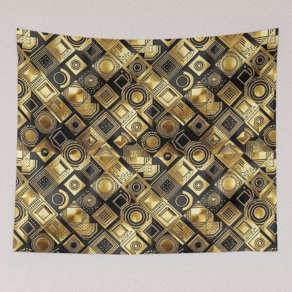 Item preview, Metallic Gold & Black designed and sold by FunFitsFactory.