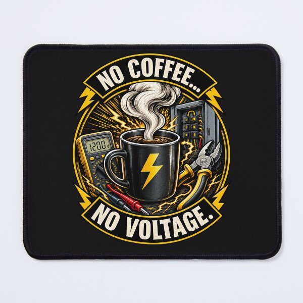 Item preview, No Coffee No Voltage – Electrician Humor designed and sold by JAR Designs and Development.