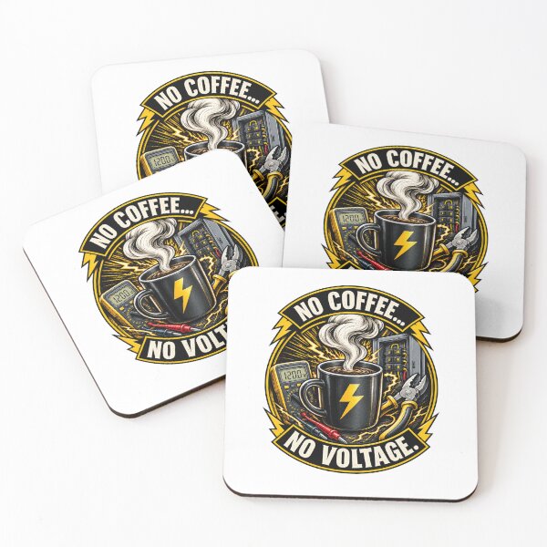 Item preview, No Coffee No Voltage – Electrician Humor designed and sold by JAR Designs and Development.