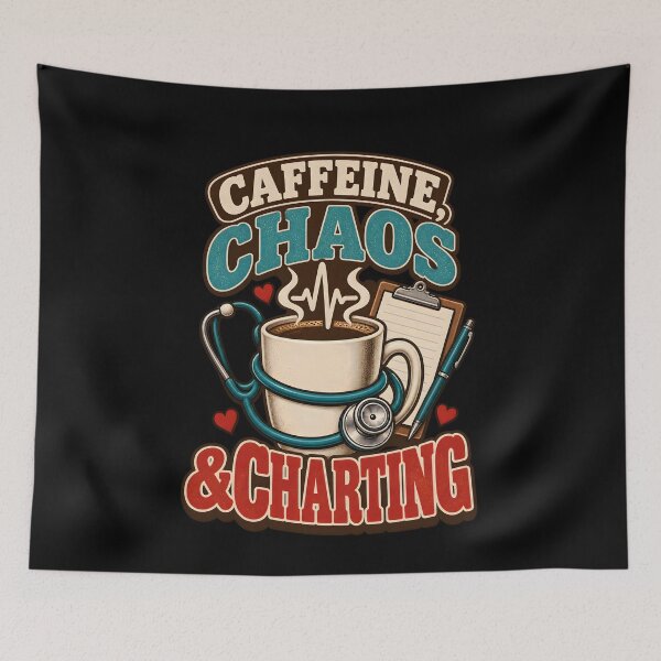 Item preview, Caffeine Chaos and Charting designed and sold by RishJal.