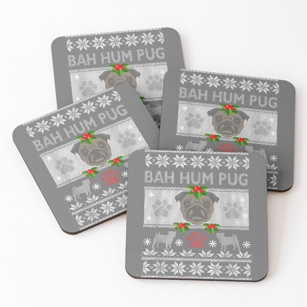 Item preview, Bah Hum Pug Pugly Ugly Christmas Sweater Dog Pugs designed and sold by KristineLi.