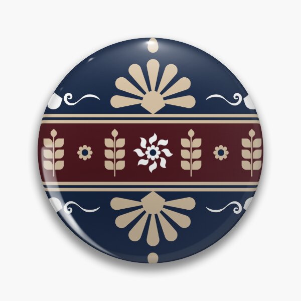 Item preview, Elegant Heritage Floral Pattern in Navy and Burgundy for a Timeless Decorative Style designed and sold by CHANCHANAI.