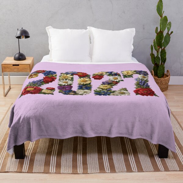 Item preview, Vibrant Floral Typography 2027 New Year Art designed and sold by colorful-white.