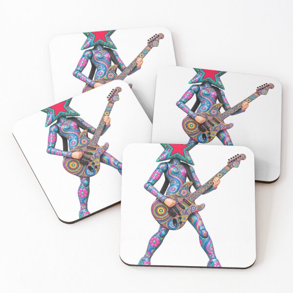 Item preview, Psychedelic Star Head Guitarist designed and sold by Slyfish.