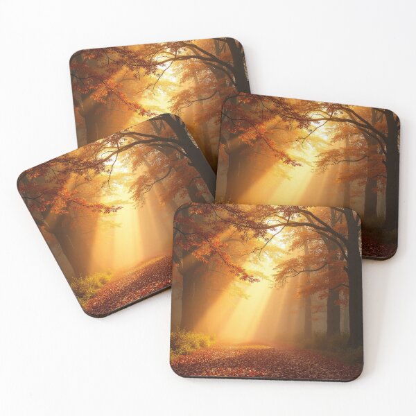 Item preview, Fall Forest with Autumn Leaves and Vibrant Sunstreaks designed and sold by DEC02.