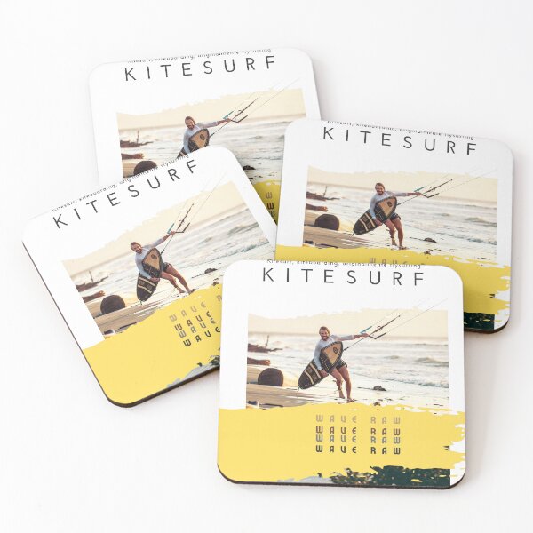 Item preview, Kitesurf Wave Raw Beach Surf Design designed and sold by OndaLiza.