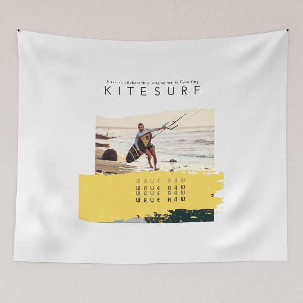 Item preview, Kitesurf Wave Raw Beach Surf Design designed and sold by OndaLiza.