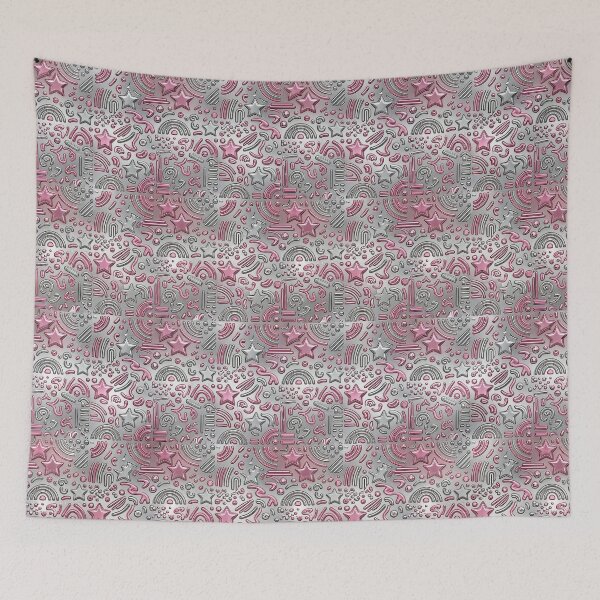 Item preview, Metallic Pink & Silver designed and sold by FunFitsFactory.