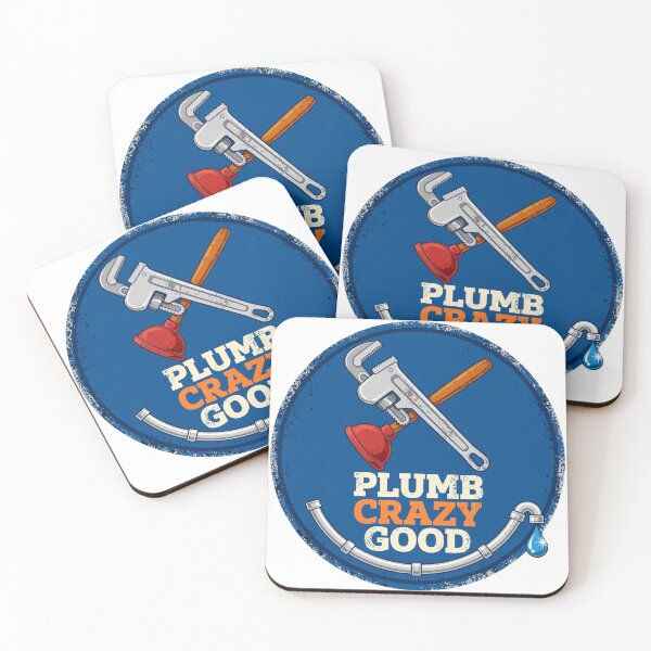 Item preview, Plumb Crazy Good Funny Plumber Vintage Badge designed and sold by mahi1design.