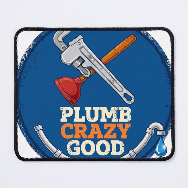 Item preview, Plumb Crazy Good Funny Plumber Vintage Badge designed and sold by mahi1design.