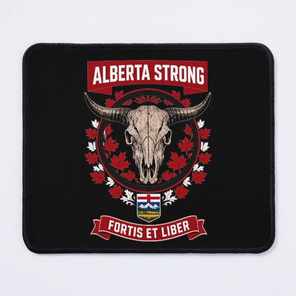 Item preview, Alberta Strong – Fortis et Liber Buffalo Skull designed and sold by SteinsDesigns.