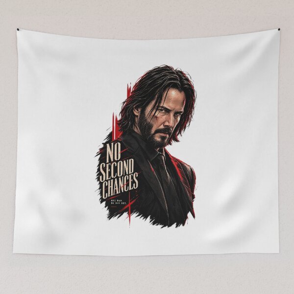 Item preview, John Wick No Second Chances Keanu Reeves Tribute designed and sold by Fashvora.