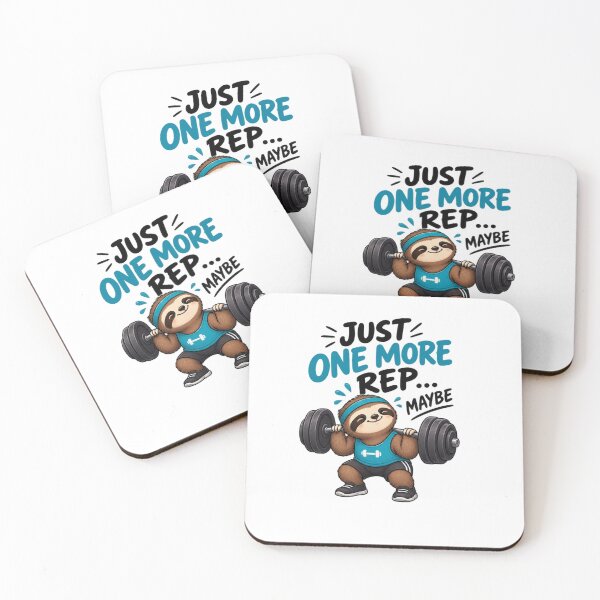 Item preview, Just One More Rep Maybe Funny Sloth Gym Workout Design designed and sold by Artbysarmina.