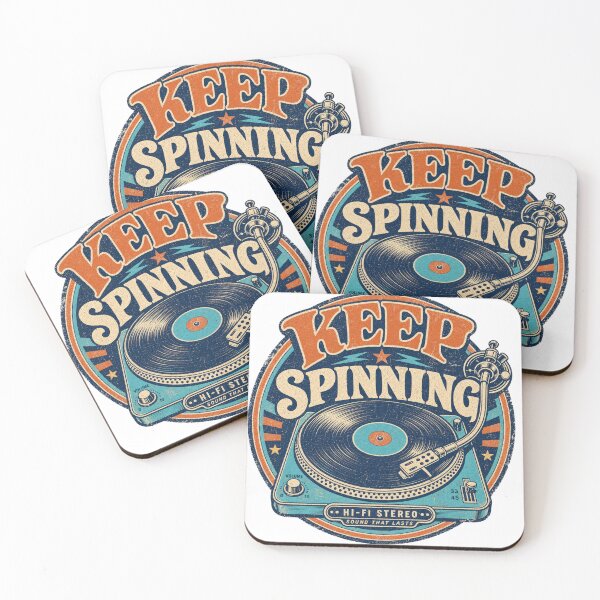 Item preview, Keep Spinning - Vinyl Record Player designed and sold by NicheWearStudio.