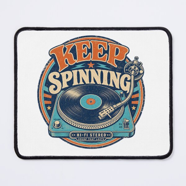 Item preview, Keep Spinning - Vinyl Record Player designed and sold by NicheWearStudio.