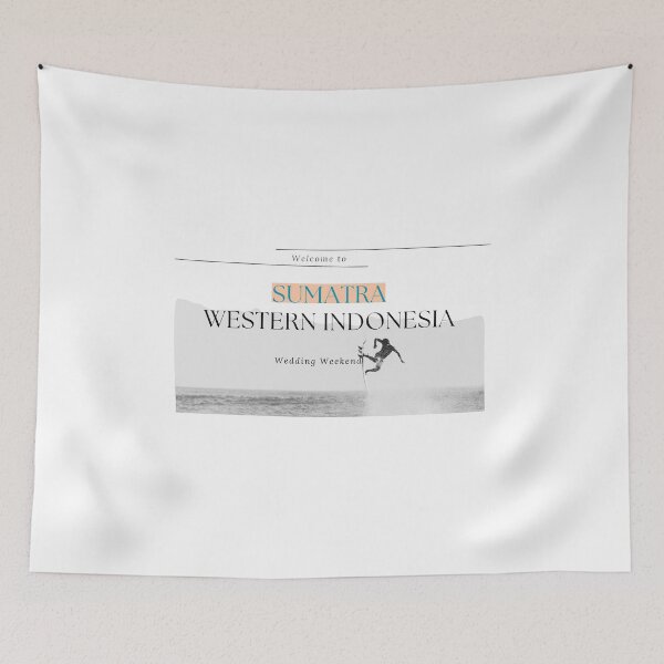 Item preview, Sumatra Western Indonesia Minimal Surf Poster designed and sold by OndaLiza.
