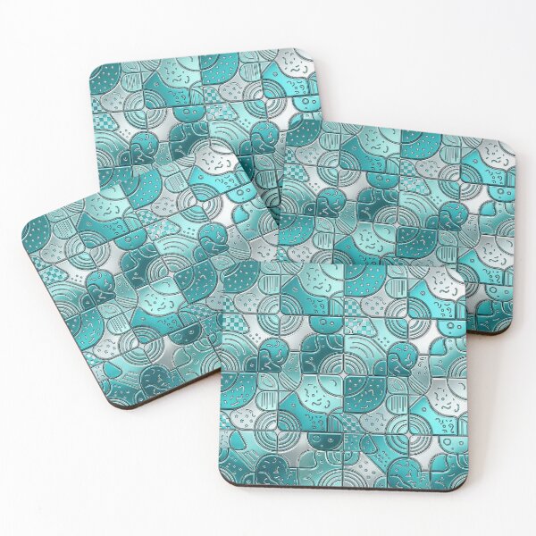 Item preview, Metallic Aqua & Silver designed and sold by FunFitsFactory.