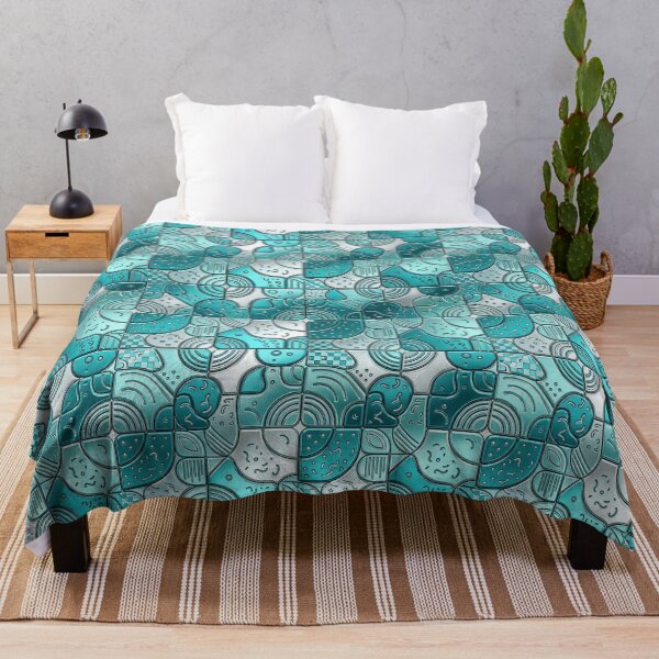 Item preview, Metallic Aqua & Silver designed and sold by FunFitsFactory.