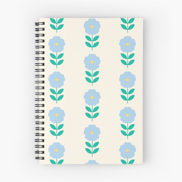 Item preview,  Scandinavian Blue Floral Seamless Pattern – Retro Folk Art Flower Design designed and sold by BobaBunny76.