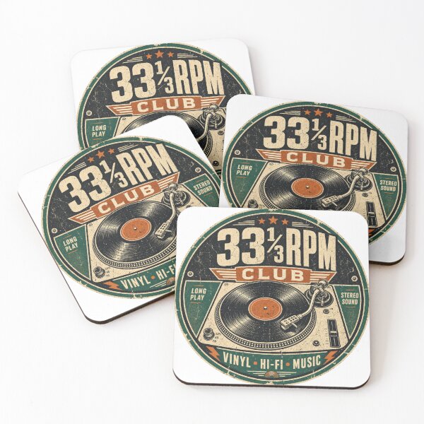 Item preview, 33 1/3 RPM CLUB - Vinyl Junkie Design designed and sold by NicheWearStudio.
