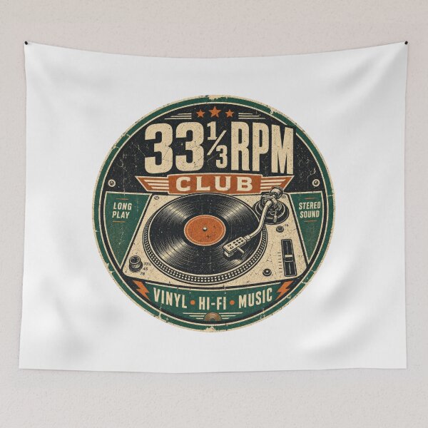Item preview, 33 1/3 RPM CLUB - Vinyl Junkie Design designed and sold by NicheWearStudio.