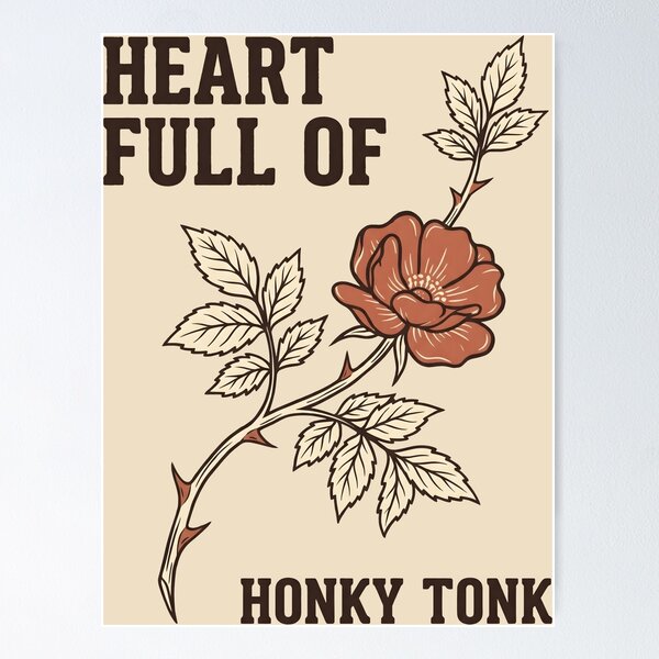 Item preview, Heart Full Of Honky Tonk designed and sold by SplashTastic.