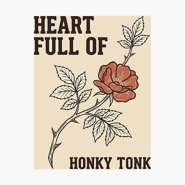 Item preview, Heart Full Of Honky Tonk designed and sold by SplashTastic.