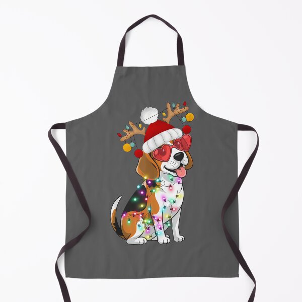 Item preview, Beagle Christmas Lights and Santa Hat designed and sold by KristineLi.